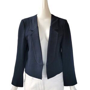 CHLOE NAVY CROPPED JACKET (40 Fr.)
